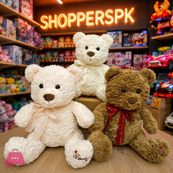 Premium Soft Teddy Bear Plush Toy – Cute & Cuddly Teddy Bear with Love Ribbon 40CM