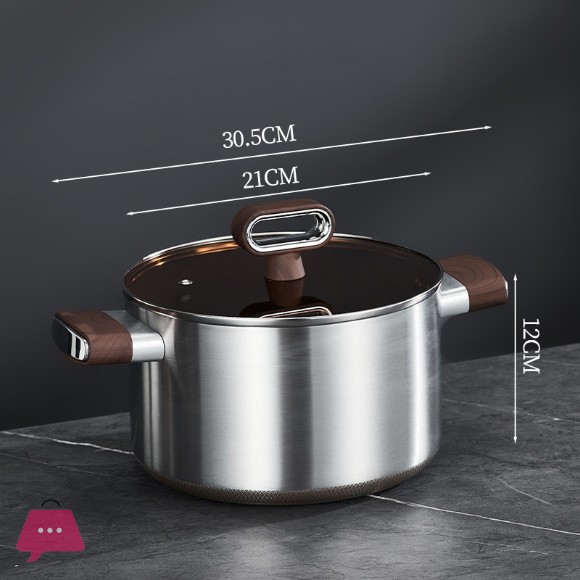 TITANUIUM Coating Non-Stick Casserole Cooking Pot