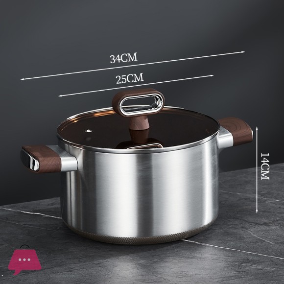 TITANUIUM Coating Non-Stick Casserole Cooking Pot