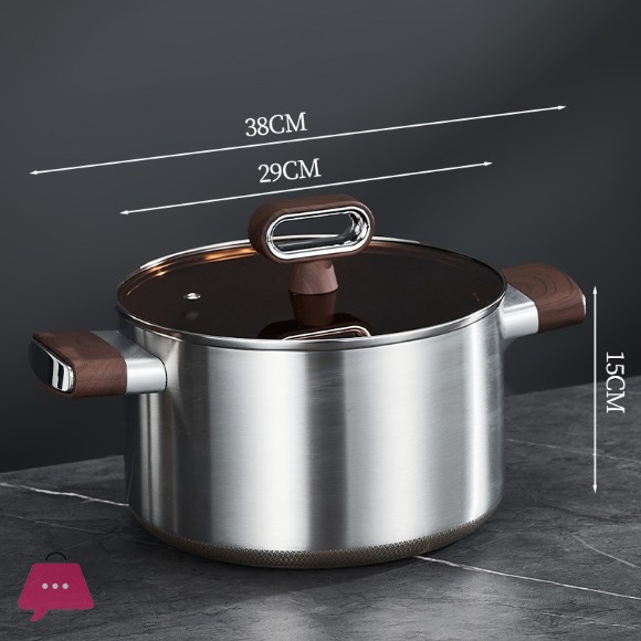 TITANUIUM Coating Non-Stick Casserole Cooking Pot