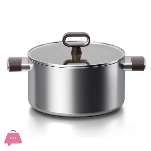 TITANUIUM Coating Non-Stick Casserole Cooking Pot