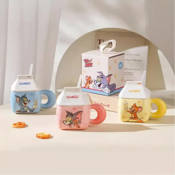 Tom and Jerry Cartoon Ceramic Mug with Handle Officially Licensed 