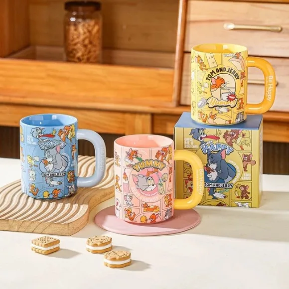 Tom and Jerry Officially Licensed Couples Ceramic Mug 550ml