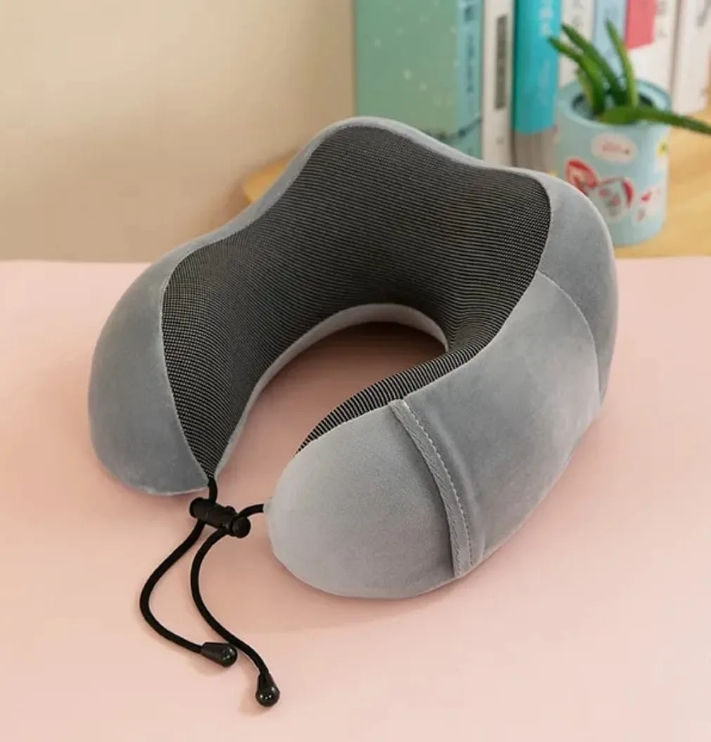 U Shaped Memory Foam Neck Pillows Soft Travel Pillow