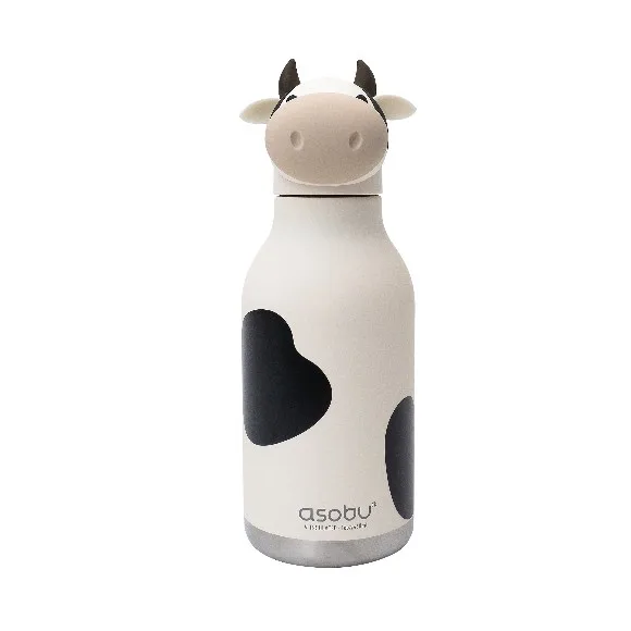 Viral Animal Water Bottles Metal Sus 316 Steel Bottle With Straw Brush