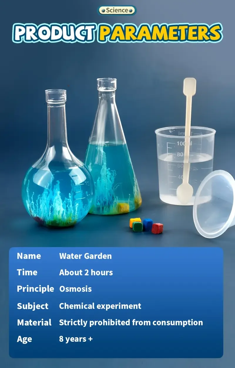 water garden experiment educational and entertaining toy diy   experiment kit   colors are random a   gift   halloween and christmas presents Product details 9