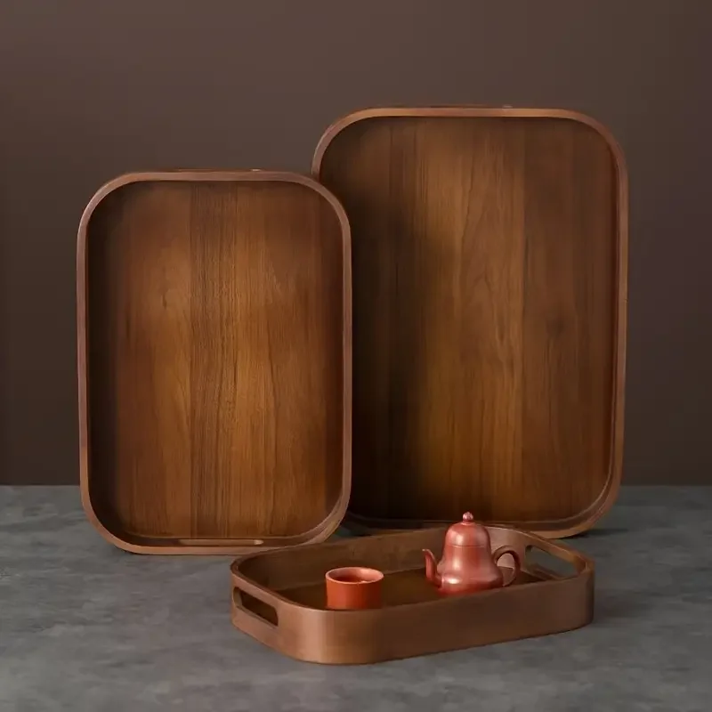 a handcrafted wooden tray with two handles   dining entertaining decorating and organizing ideal for   baskets boxes and containers making it a great gift non food contact Product details 4