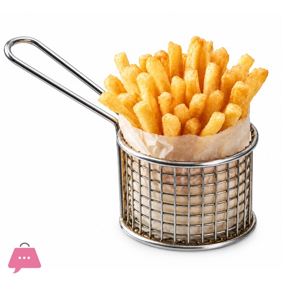 Yangli Steel One Serving French Fries Cage 3.5 x 3 inch