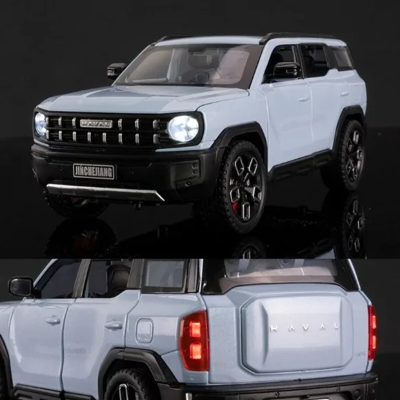 1:24 Haval X-DOG SUV Diecast Alloy Car Model – Off-Road Toy with Sound & Light
