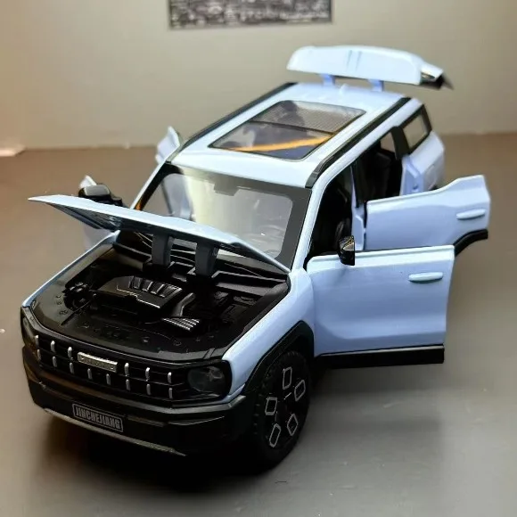 1:24 Haval X-DOG SUV Diecast Alloy Car Model – Off-Road Toy with Sound & Light