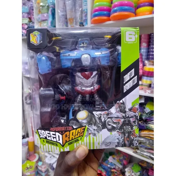 2-in-1 Deformation Speed Race Remote Control Robot Car Toy