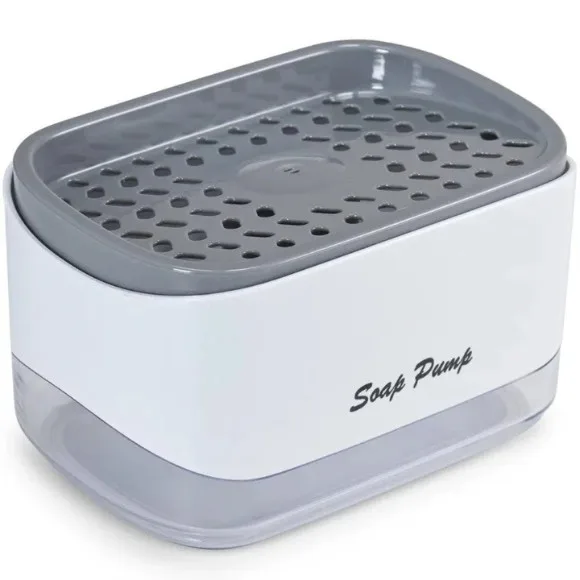 2-in-1 Soap Pump Dispenser with Sponge