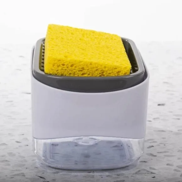 2-in-1 Soap Pump Dispenser with Sponge
