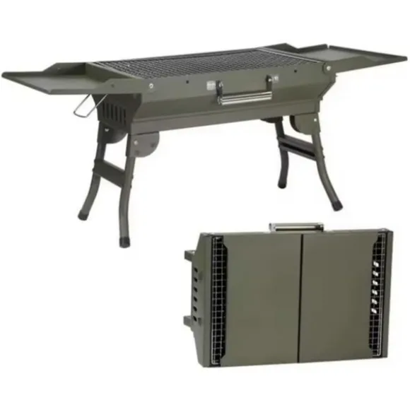 BBQ Grill, Portable Folding Outdoor Grill, Charcoal Camping Grill