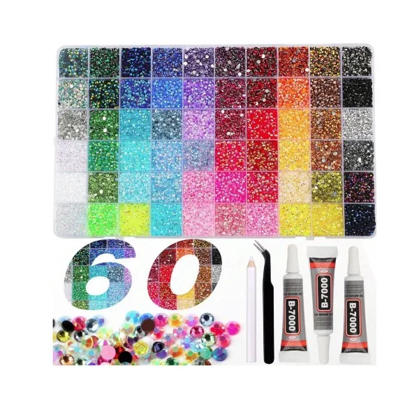 Bedazzling Kit Rhinestones Resin Gemstones DIY Crafts 32/40 Colors