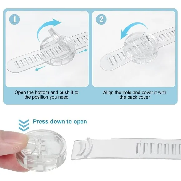 Child Safety Cupboard Locks, Adjustable Cupboard Locks for Children 1Pcs