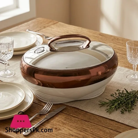 Golden Fire Luxury 5.0-Liter Footed Insulated Serving Hotpot - 175CH-S (Made in Taiwan)