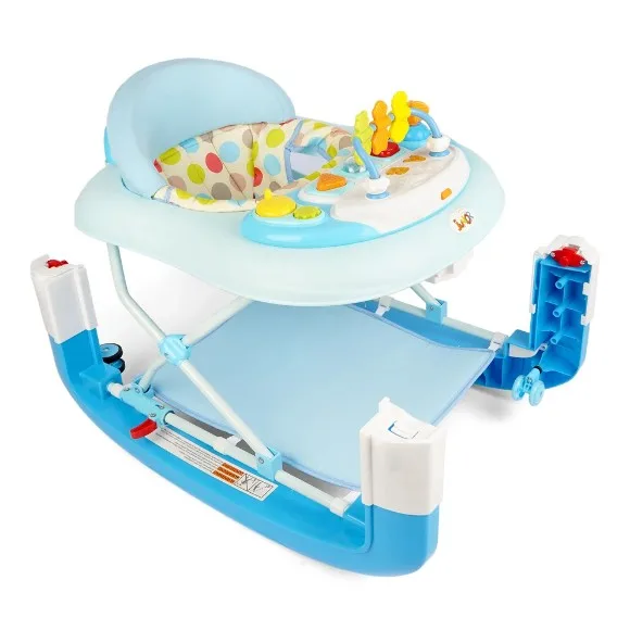 Junior Blue Baby Walker 2 IN 1 W-210 Made In Taiwan