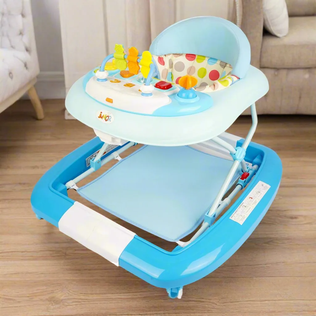 Junior Blue Baby Walker 2 IN 1 W-210 Made In Taiwan