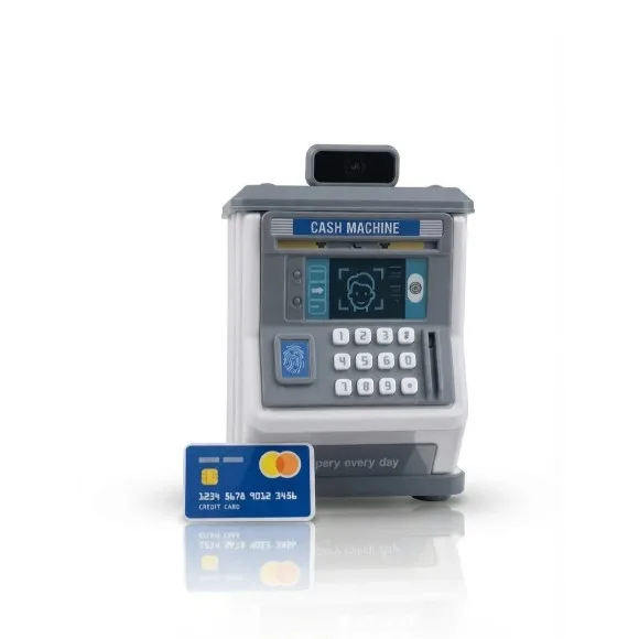Kids Electronic ATM Piggy Bank & Savings Safe Box 677-20 - Toy Cash Ma