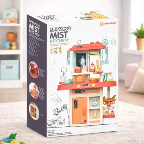 Kids Kitchen Set With Sater Spray  & Accessories