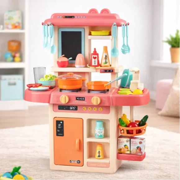 Kids Kitchen Set With Sater Spray  & Accessories