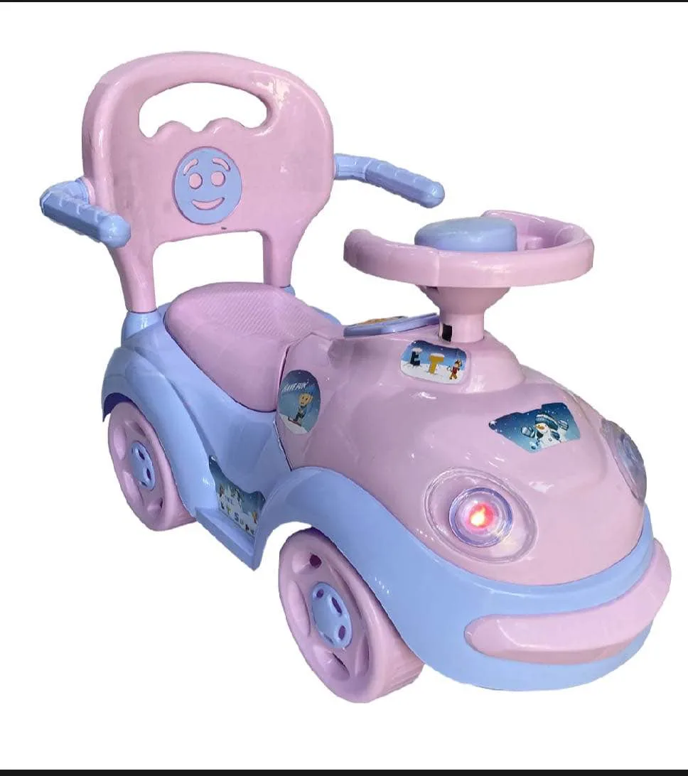 Kids Push Car With Lights & Music, Little Star Ride On Car With Under Seat Storage Push Car