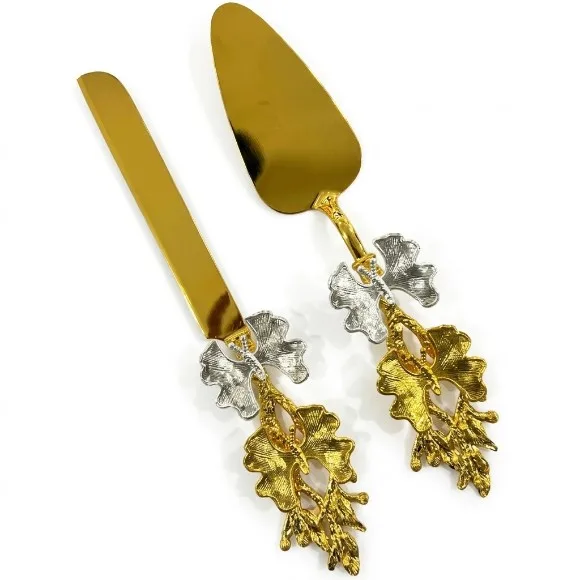 Luxury Gold Cake Server and Knife Set