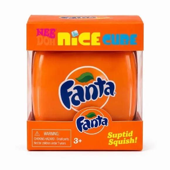 Nee Doh Nice Cube Squishy Toy – Soft Drink Style Squishy Cube for Kids