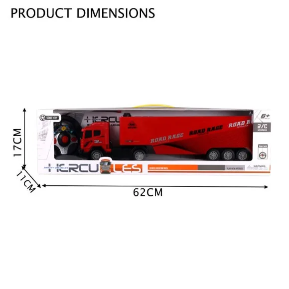 Remote Control Container Truck Toy for Kids – RC Road Race Cargo Truck in Pakistan