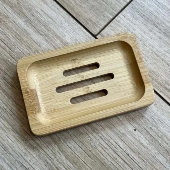 Rectangular Bamboo Soap Dish