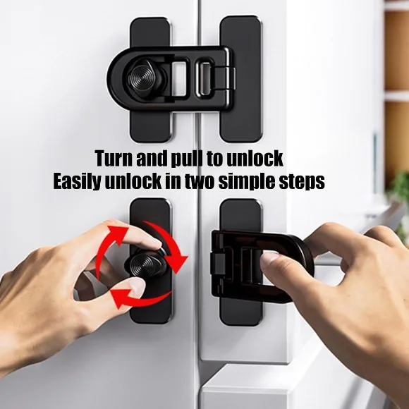 Refrigerator Lock - Refrigerator Door Latch Freezer Locks,Oven Child Safety Lock, Oven Baby Proofing, Refrigerator Door