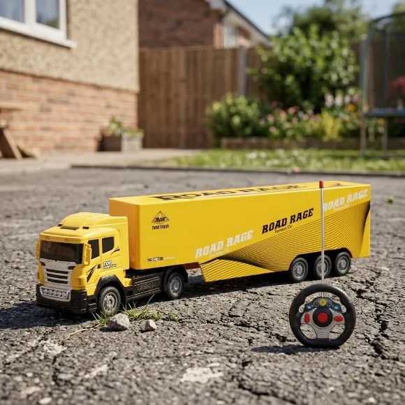 Remote Control Container Truck Toy for Kids – RC Road Race Cargo Truck in Pakistan