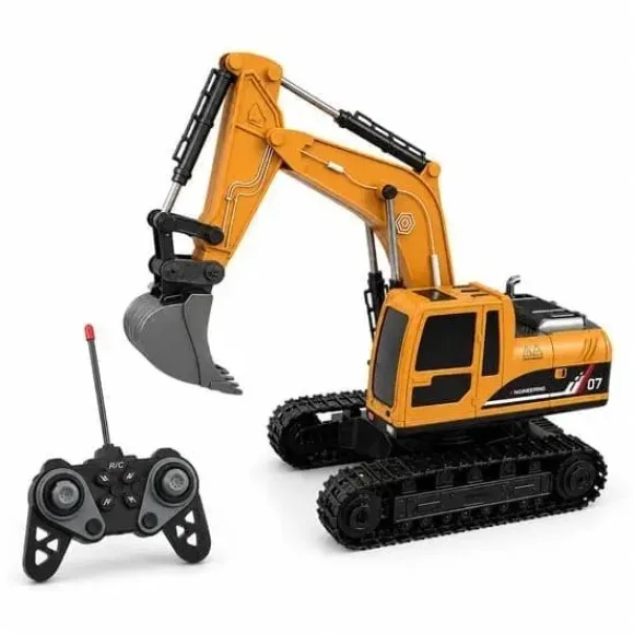 Remote Control Excavator With Metal Bucket