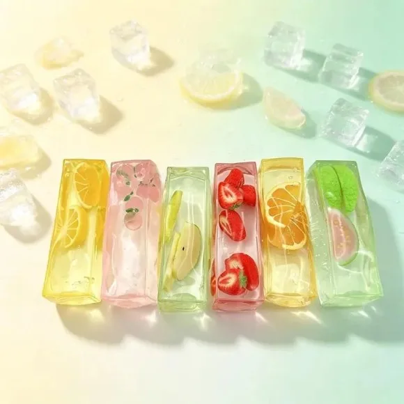 squishy Product Vaseline Fruit Pinch Music Transparent Jelly Strip Simulation Strawberry Stress Relief Toy Creative Hand Pinch