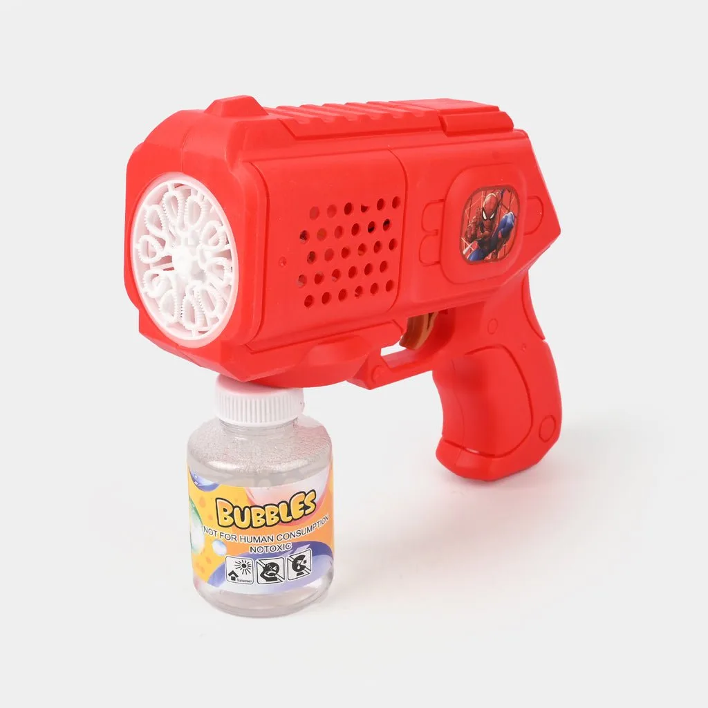 Super Hero Avengers Bubble Machine Gun Toy – Electric Automatic Soap Bubble Maker for Kids (Random Color)