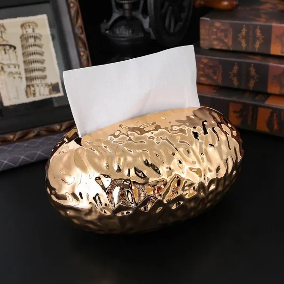 Tissue Box Holder Egg Shaped Novelty Sturdy Stylish