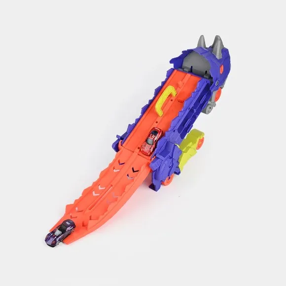 Triceratops Deformation Dino Track with Alloy Cars